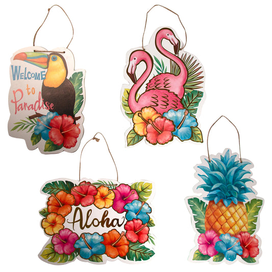 Luau Party Hanging Plaque