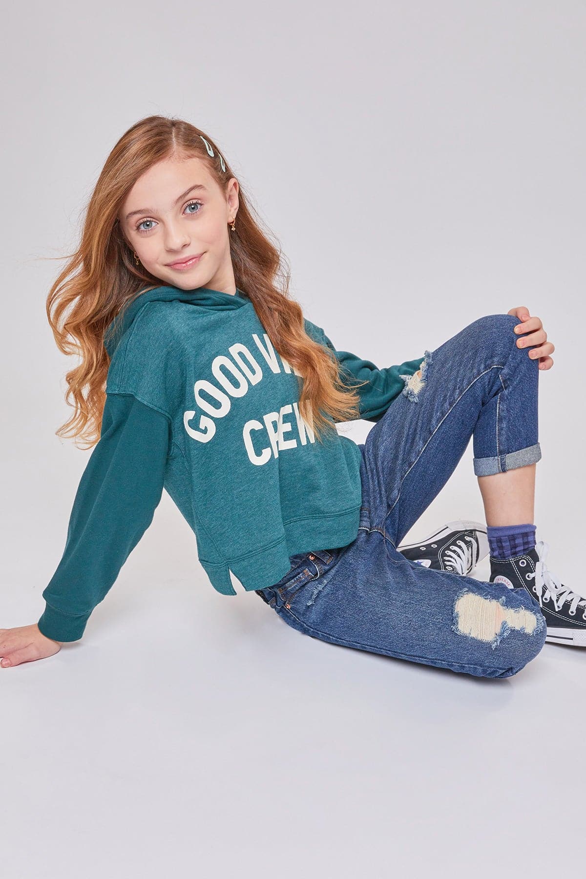 Girls Taylor Dream  Relaxed Fit Cuffed Jeans