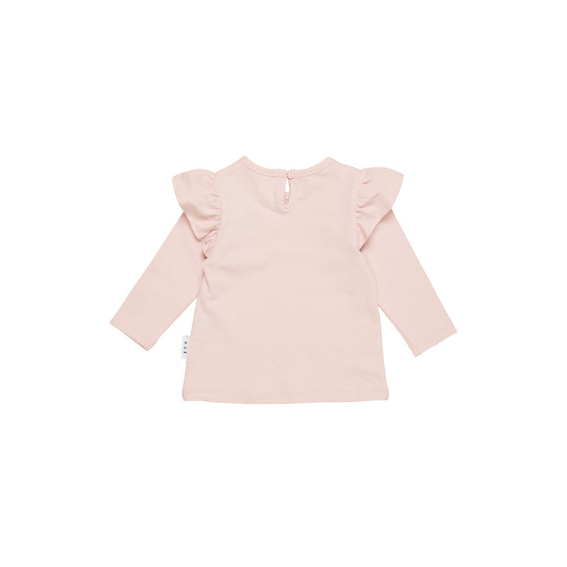 Huxbaby Unicorn Heart Frill Top