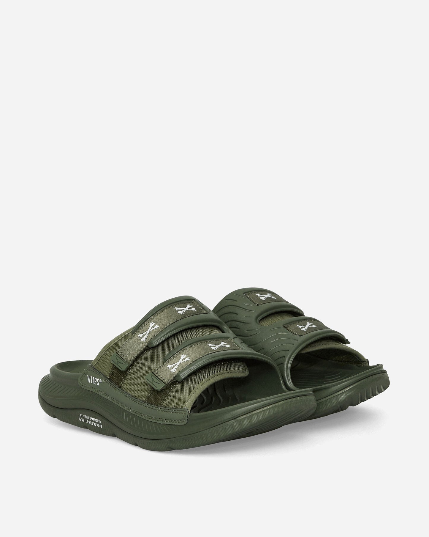 WTAPS Ora Luxe Slides Four Leaf Clover / White