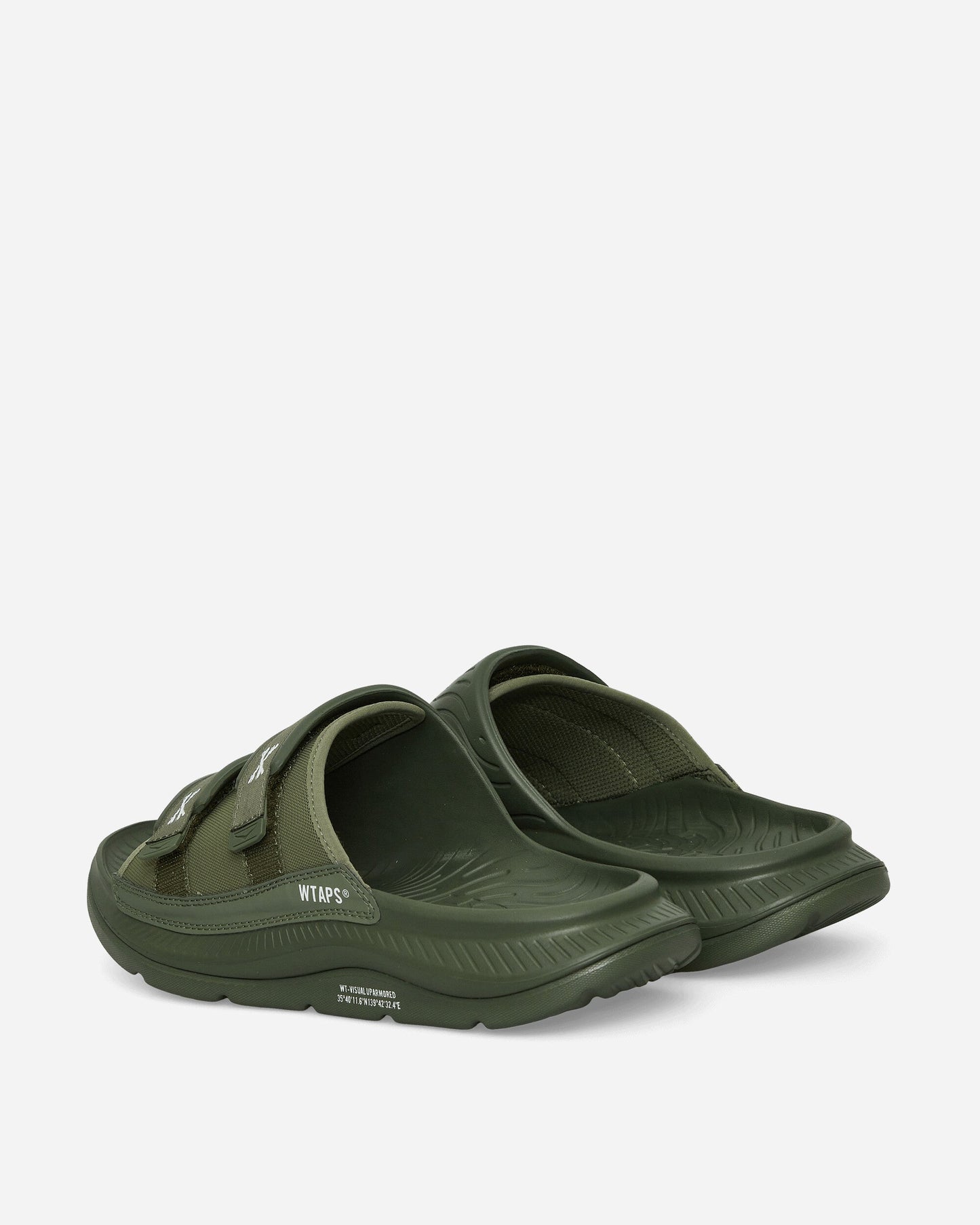 WTAPS Ora Luxe Slides Four Leaf Clover / White