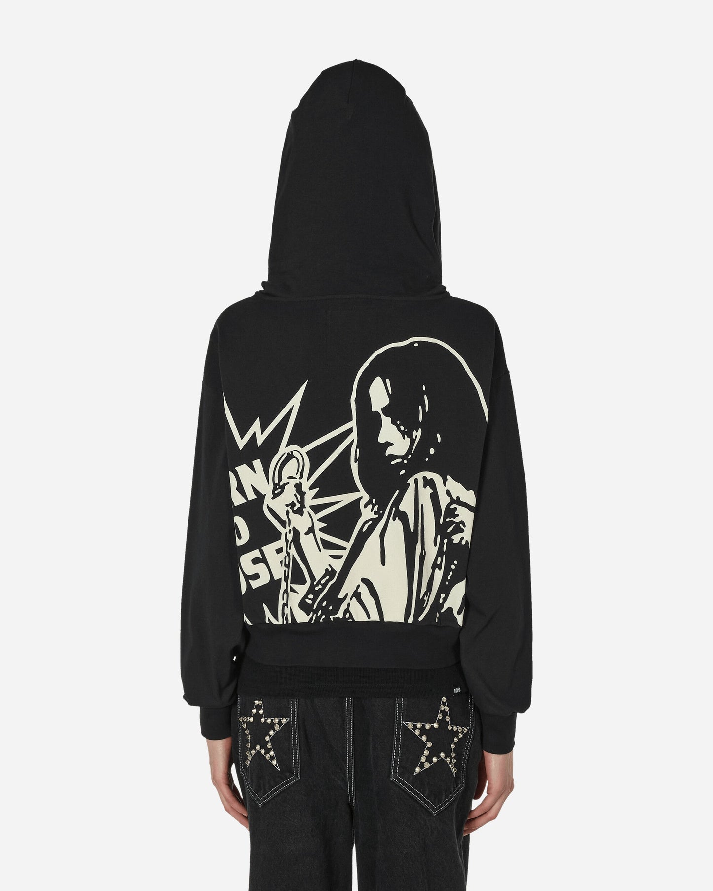 Born To Lose Zip Hoodie Black