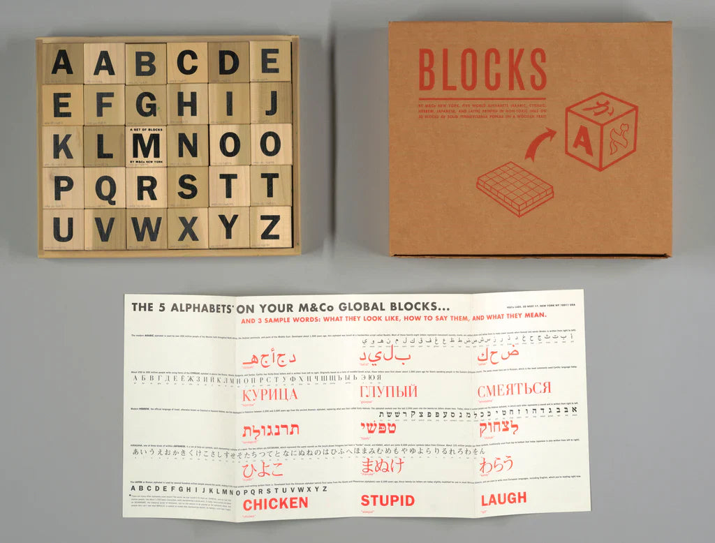 Tibor Kalman Global Alphabet Blocks