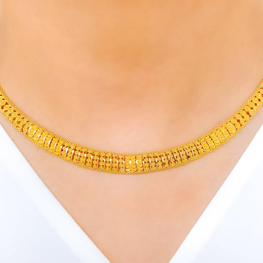 Posh Slender Domed Choker Set