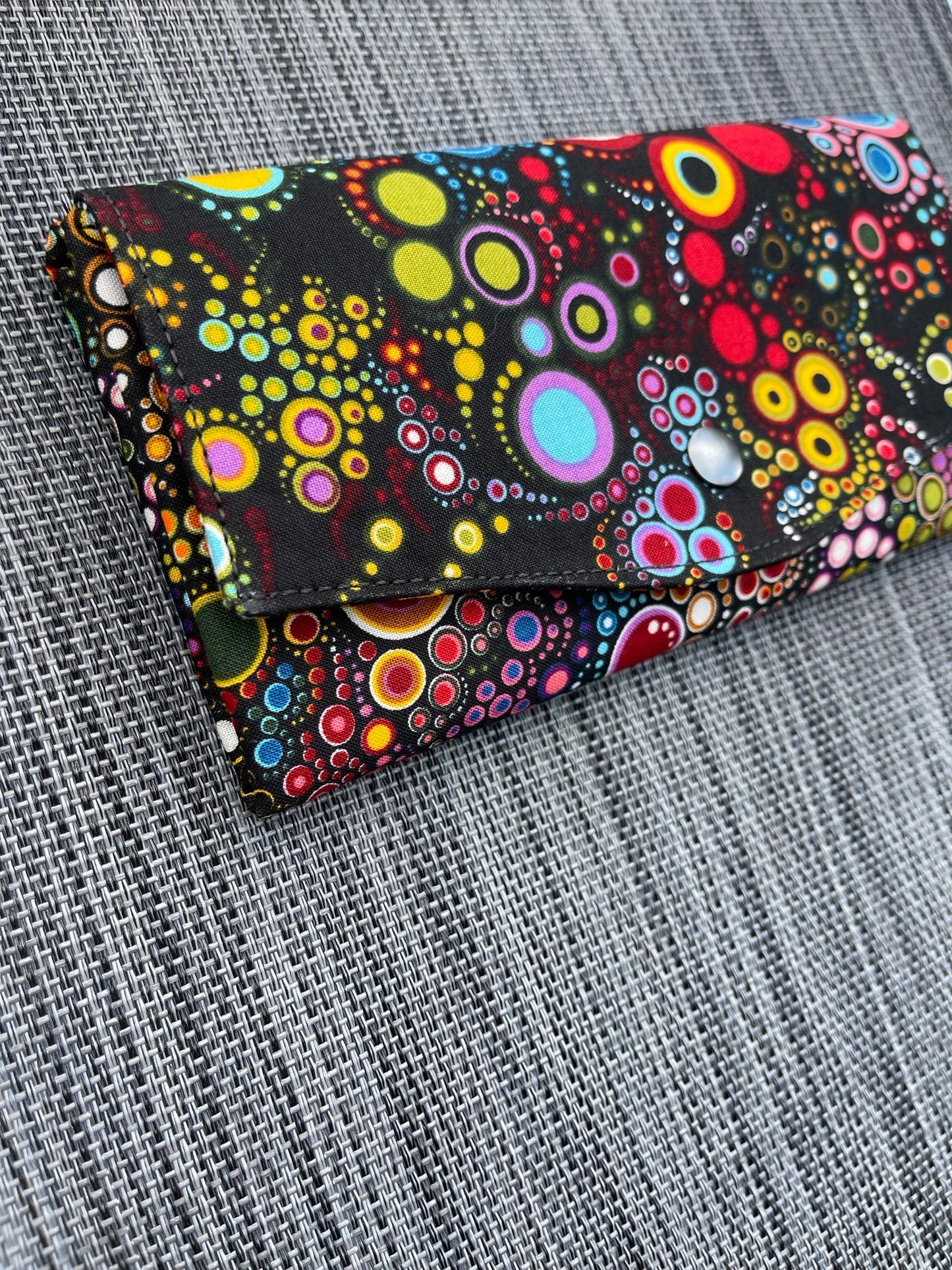 Wallet - Slim Large Wallet - Light Weight - Happy Fabric