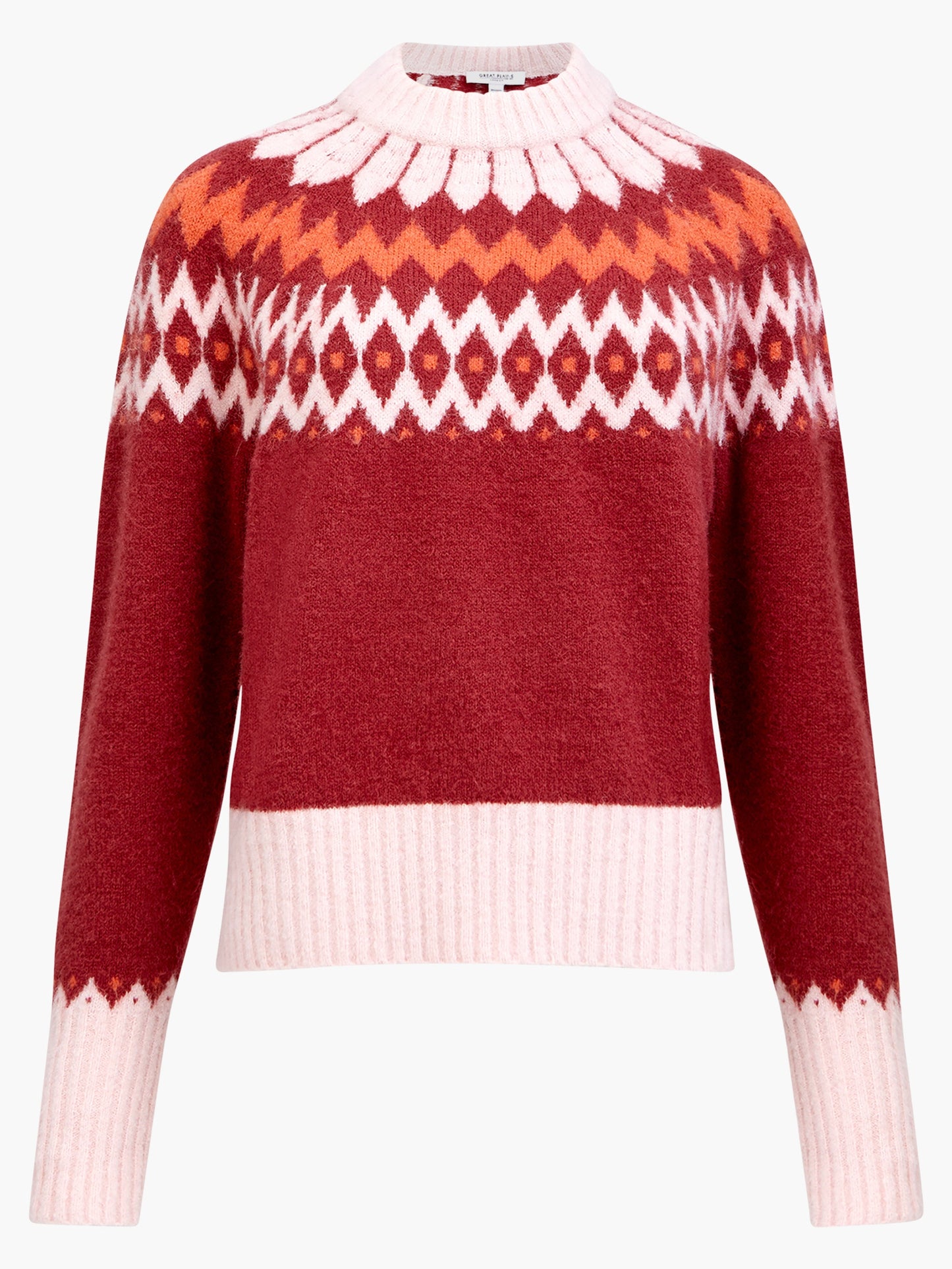 Winter Pattern Knit Crew Neck Jumper