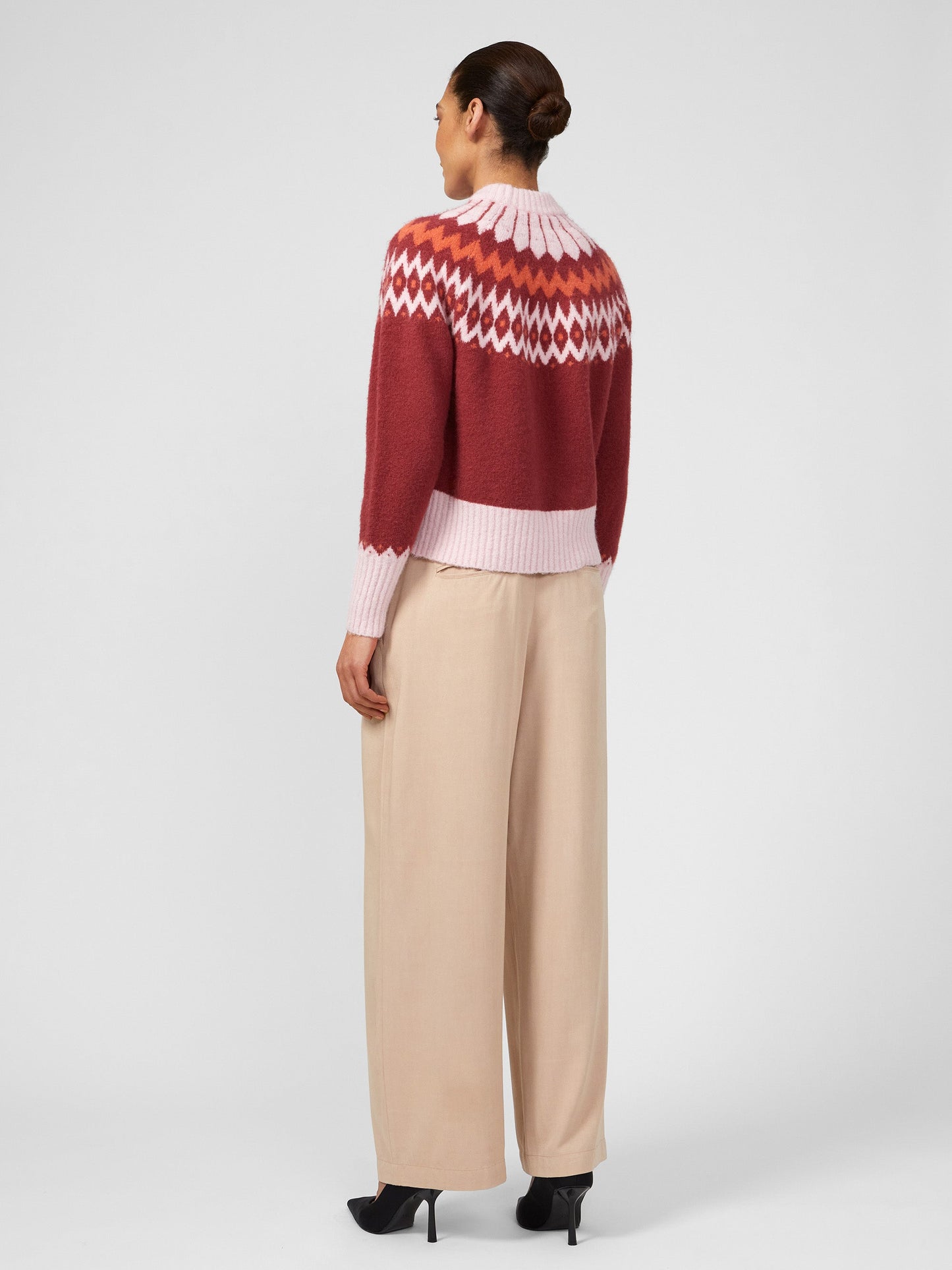 Winter Pattern Knit Crew Neck Jumper