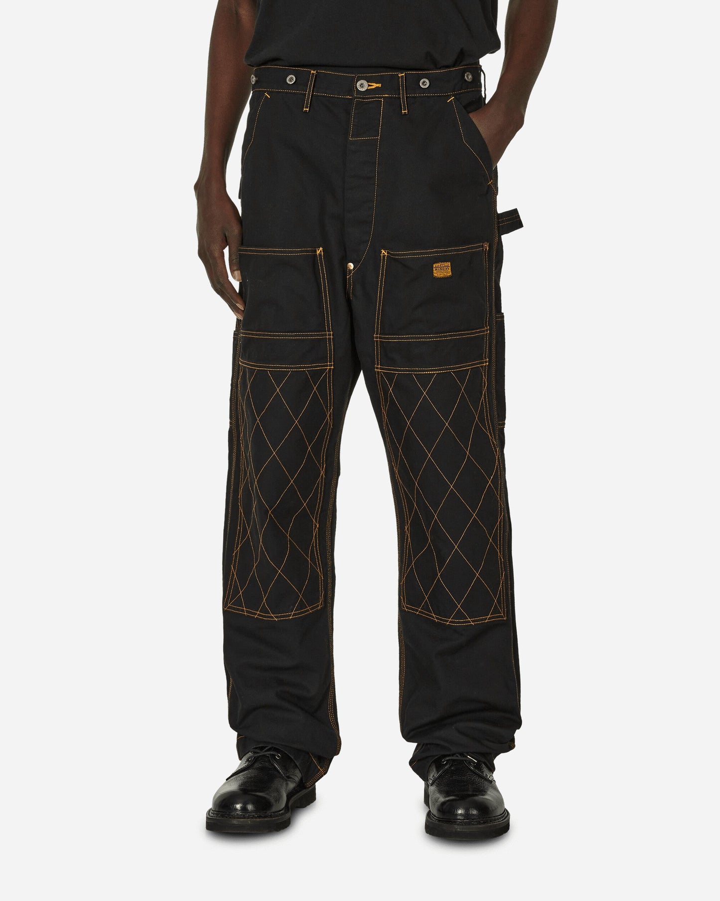 Light Canvas Lumber Pants Black