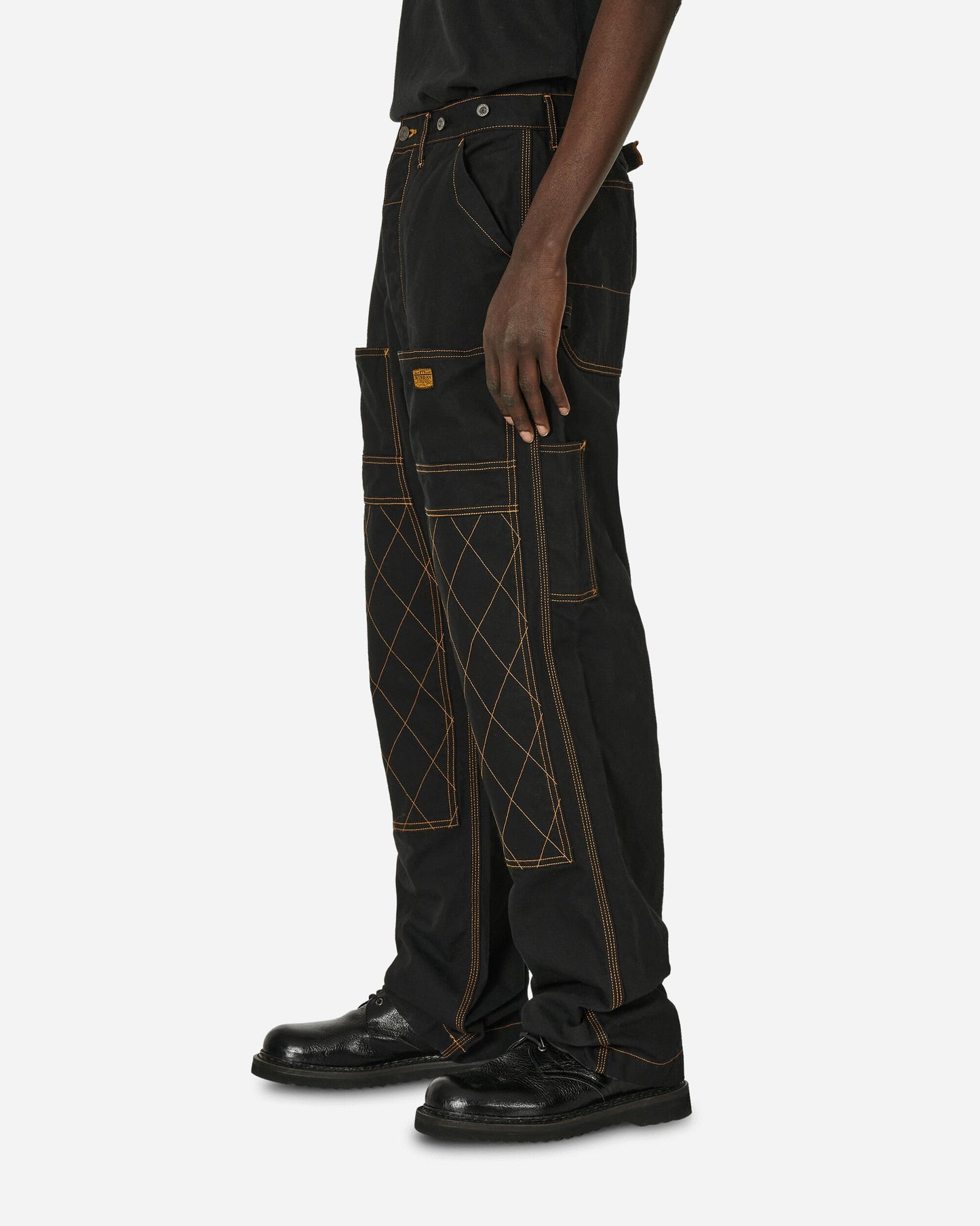 Light Canvas Lumber Pants Black