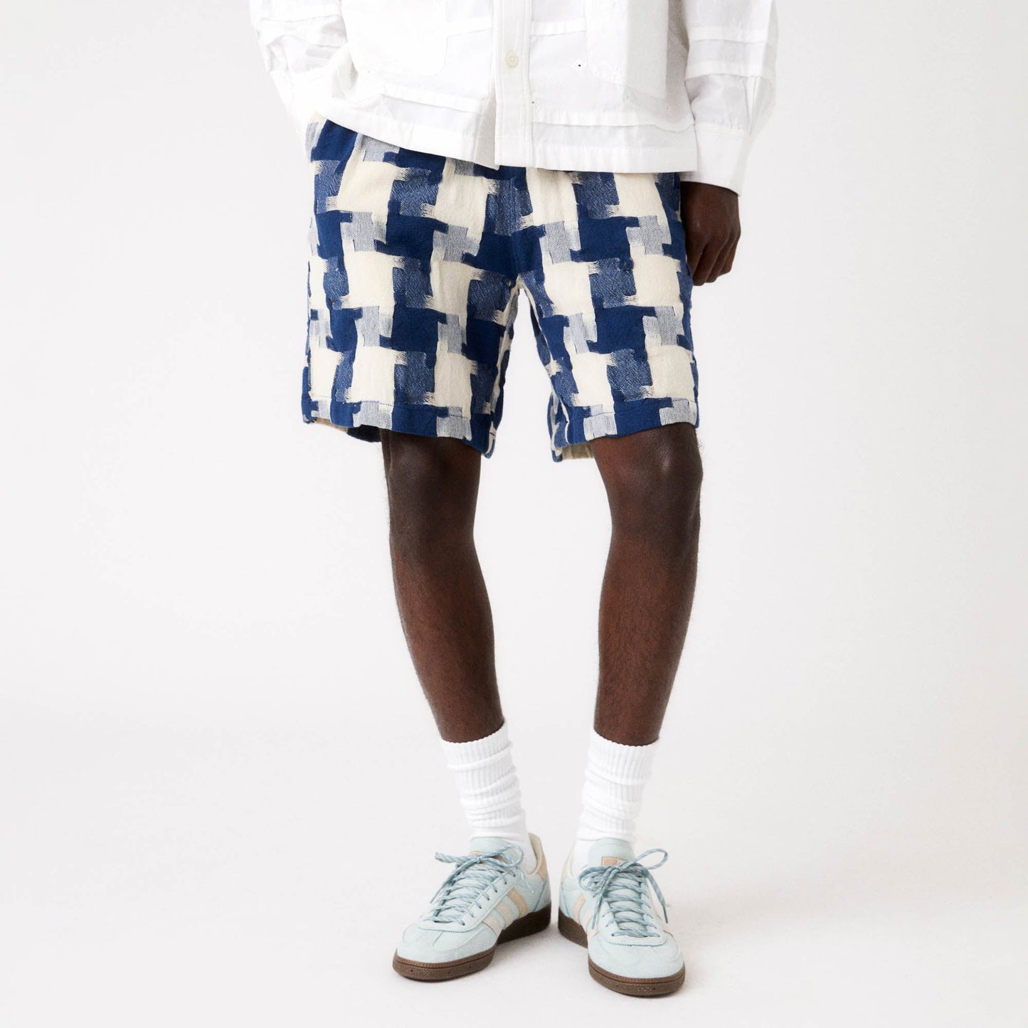 Kith Jumbo Houndstooth Mason Short - Cyanotype