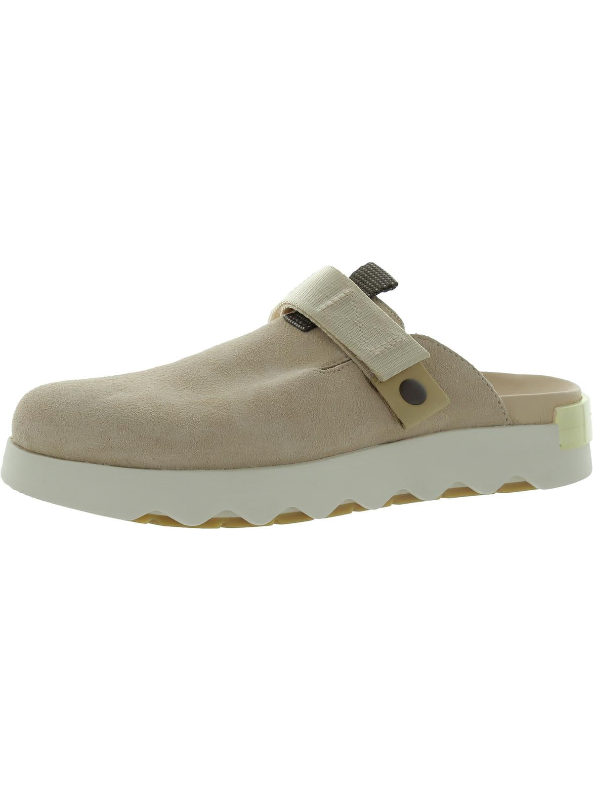 Viibe Womens Suede Slip On Clogs