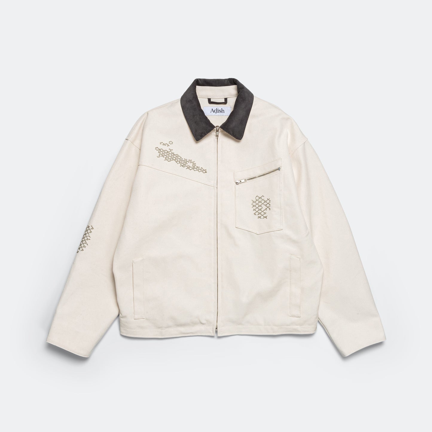 Shabaket Seid Canvas Work Jacket - Off White