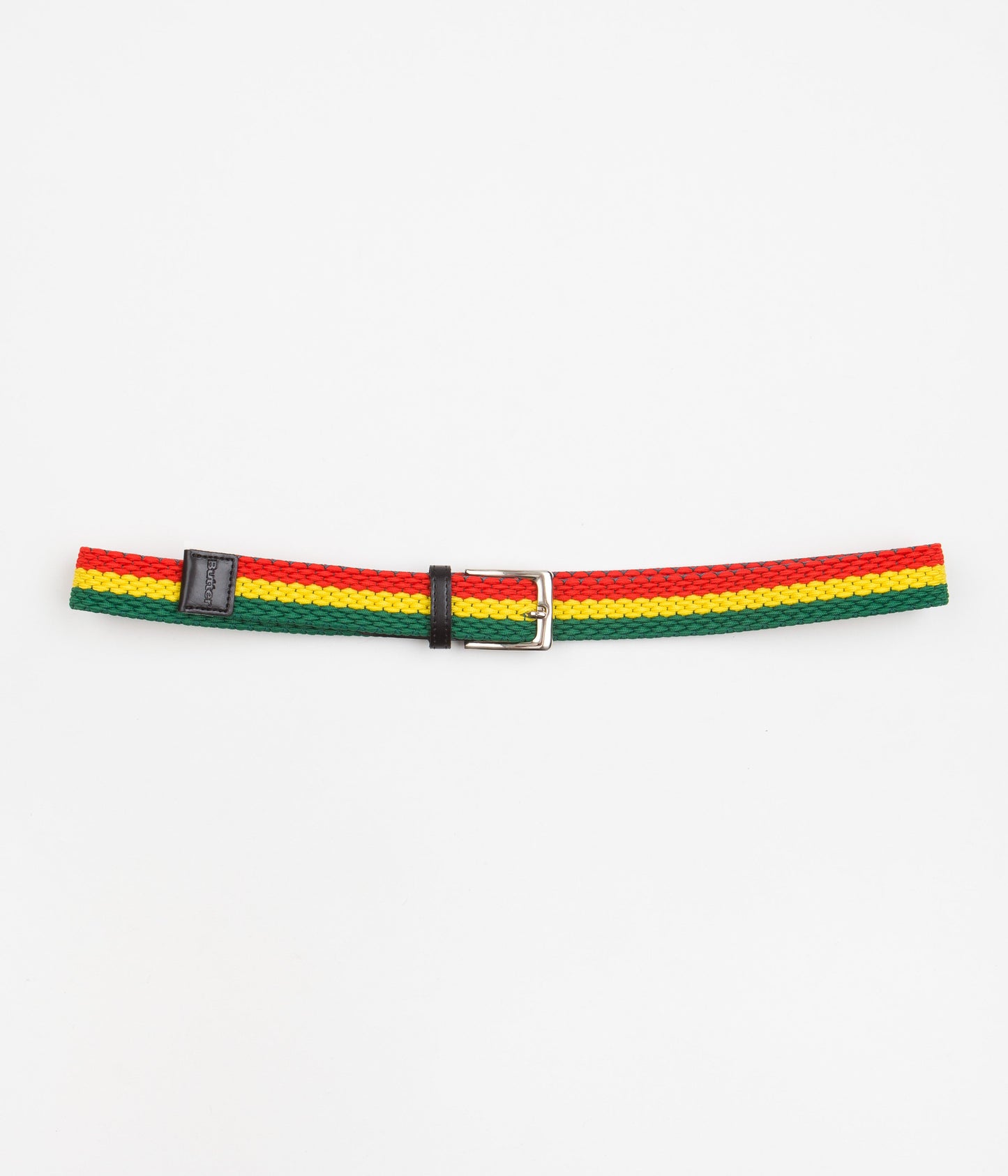 Butter Goods Braided Belt - Green / Yellow / Red