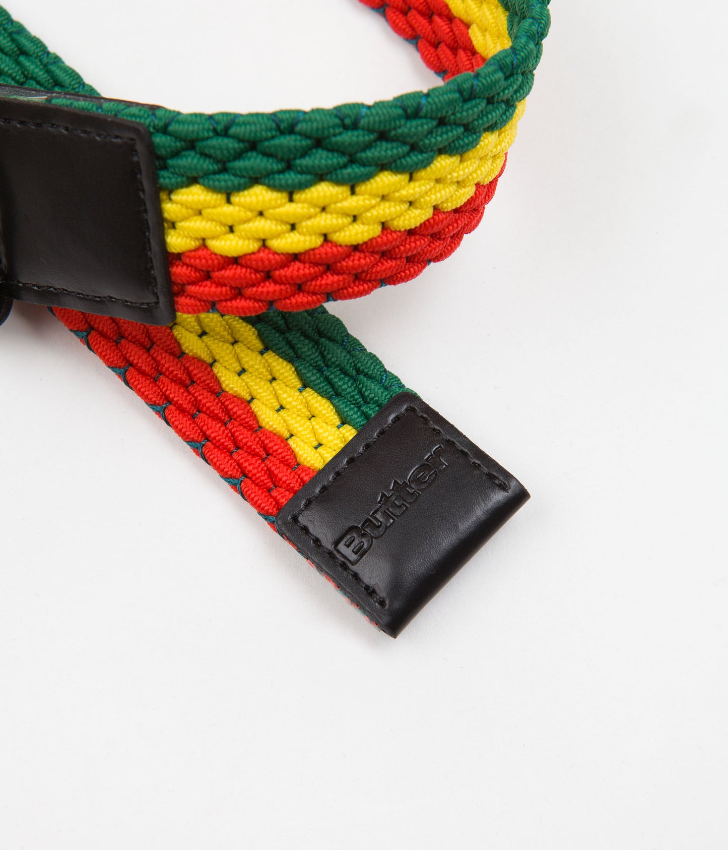 Butter Goods Braided Belt - Green / Yellow / Red