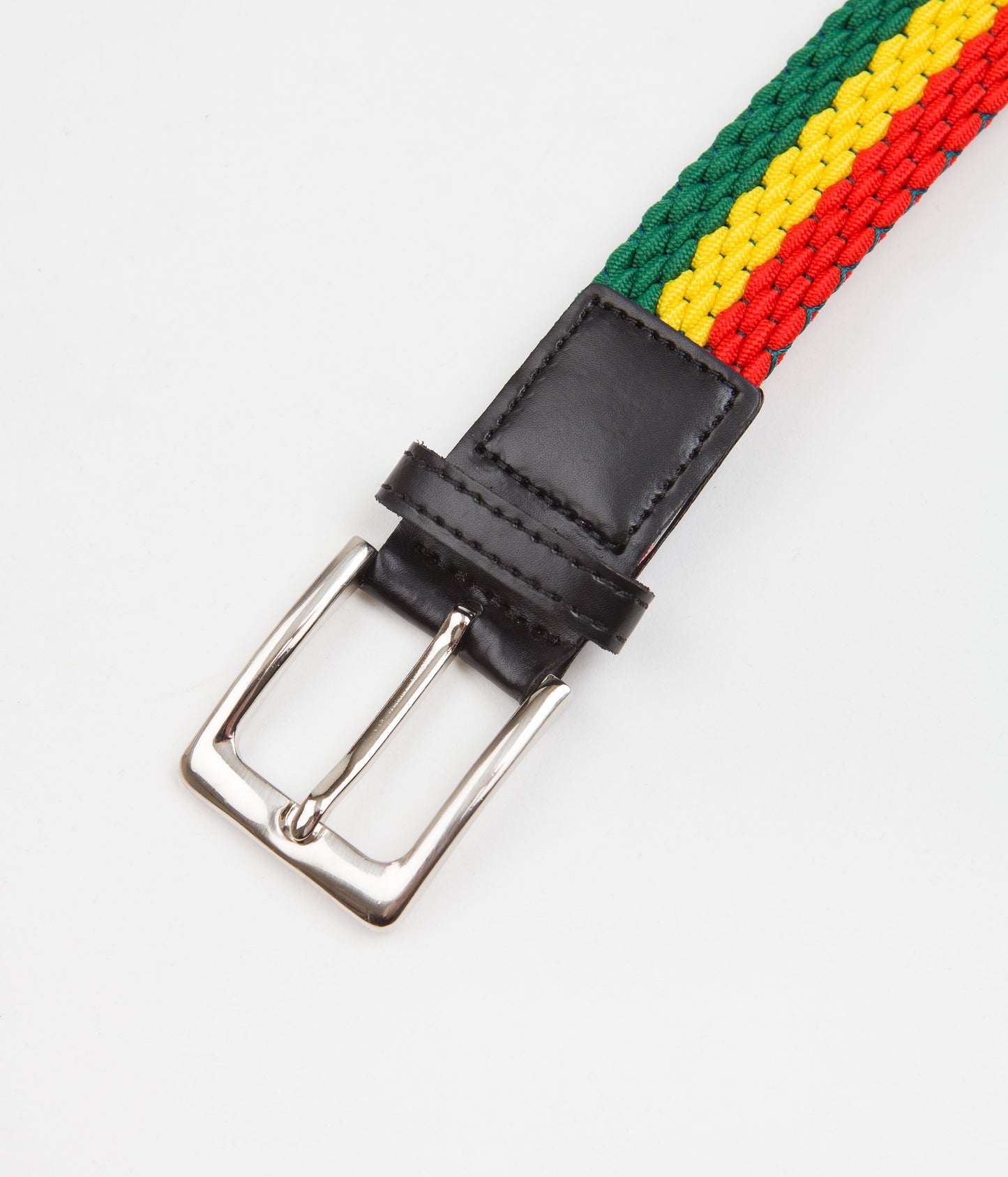 Butter Goods Braided Belt - Green / Yellow / Red