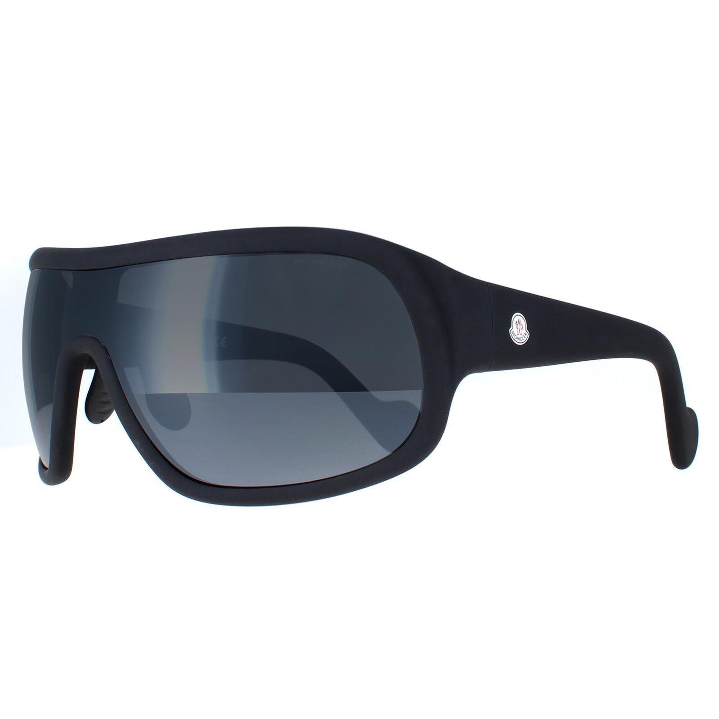 Moncler Sunglasses ML0048 02C Matte Black Smoke Mirror