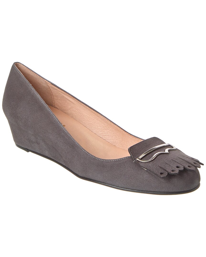 French Sole Evolve Suede Wedge Pump