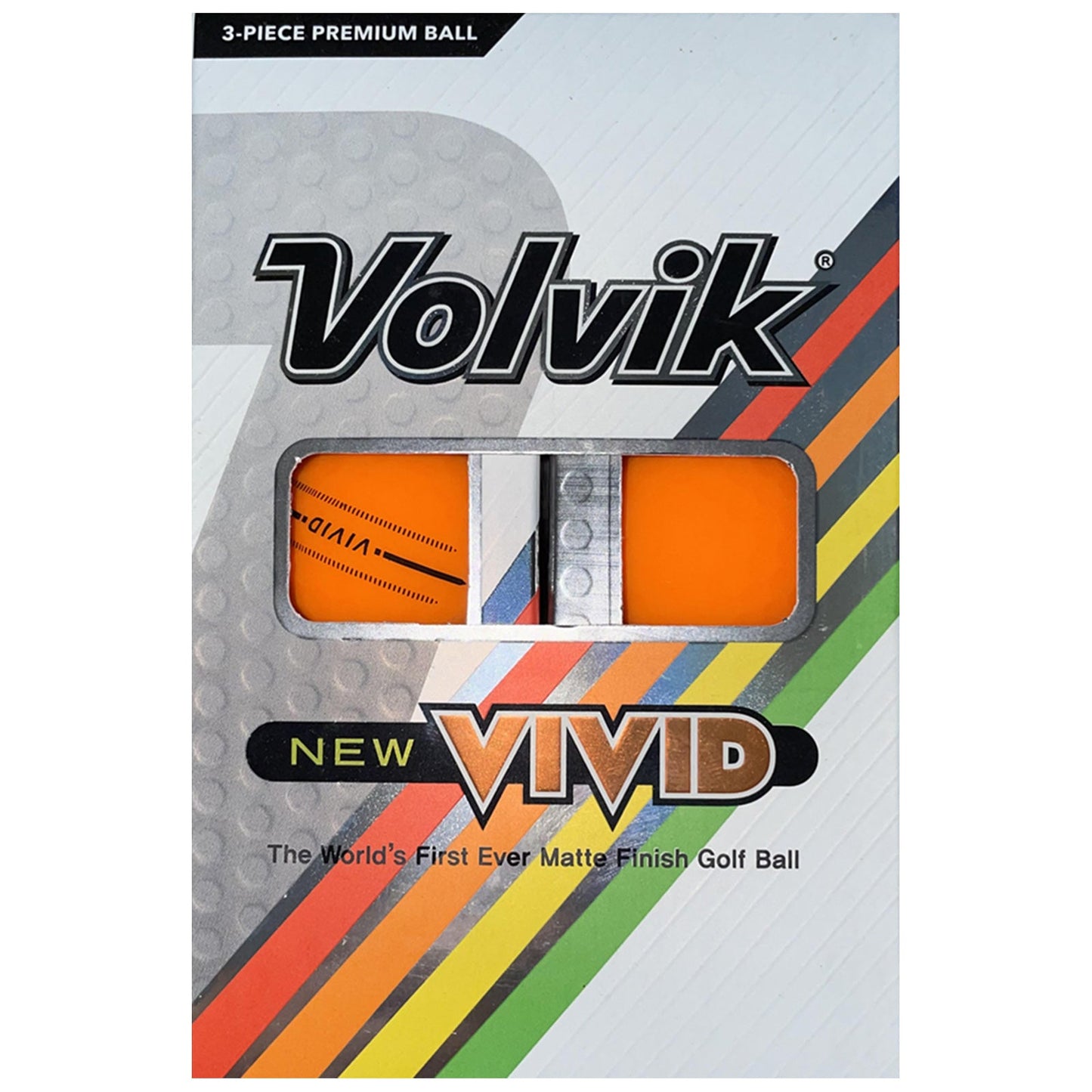 Volvik Vivid 3 Lines Alignment Golf Balls