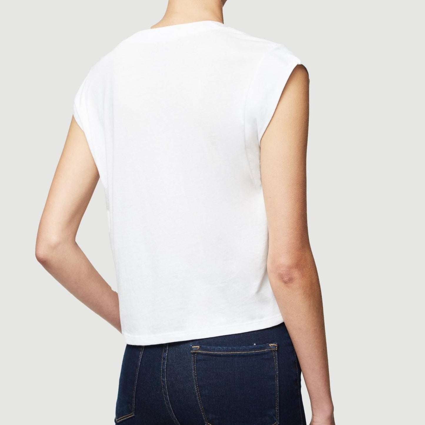 Le High Rise V Neck (Blanc)