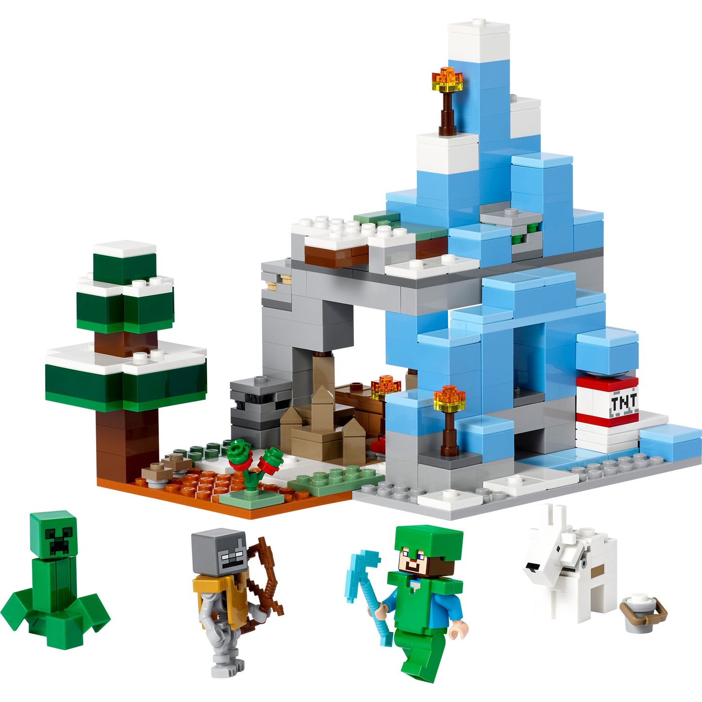 LEGO Minecraft The Frozen Peaks, 21243, Ages 8+, 304 Pieces