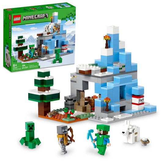 LEGO Minecraft The Frozen Peaks, 21243, Ages 8+, 304 Pieces