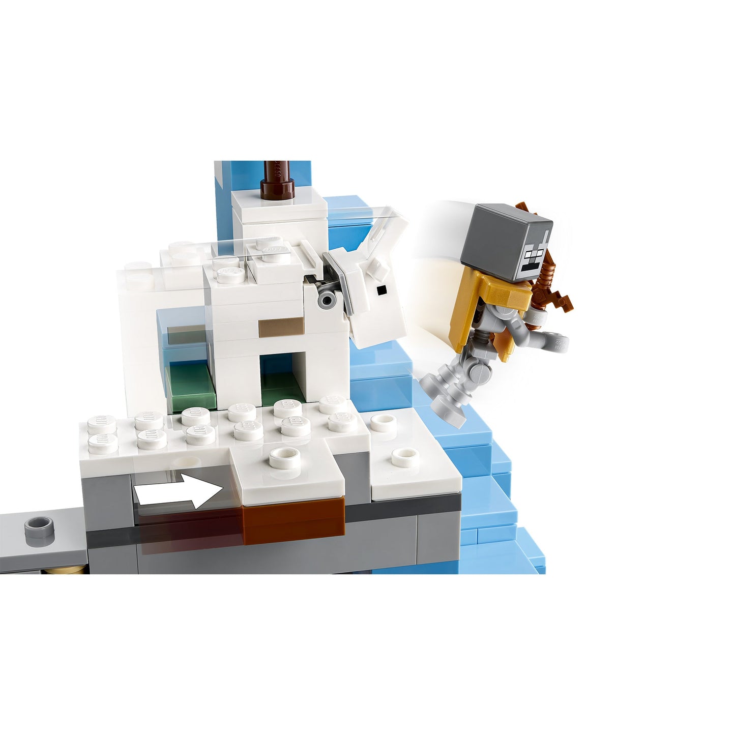 LEGO Minecraft The Frozen Peaks, 21243, Ages 8+, 304 Pieces