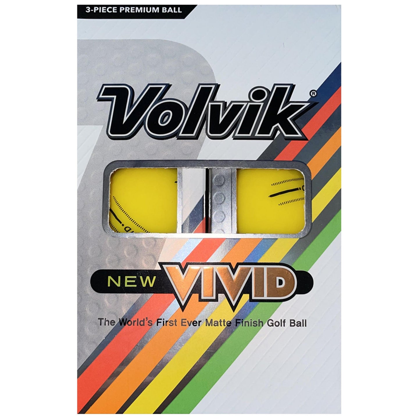 Volvik Vivid 3 Lines Alignment Golf Balls