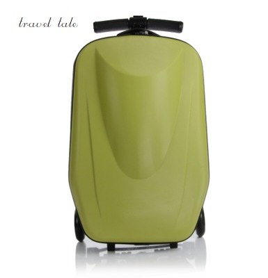 Travel Tale 100% Pc 21" Leisure Personality Cool Scooter Suitcase Carry On Spinner Wheel