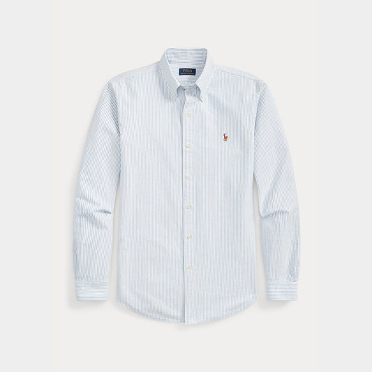 Ralph Lauren Oxford Custom Fit Shirt Blue White