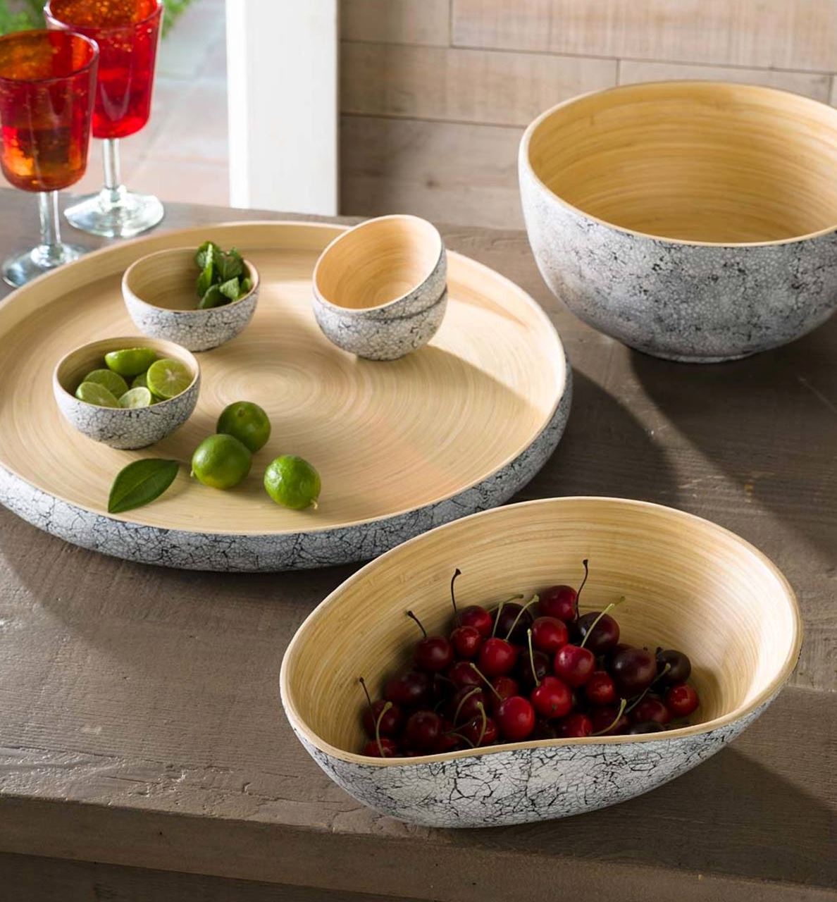 Soai Bamboo Serving Bowl