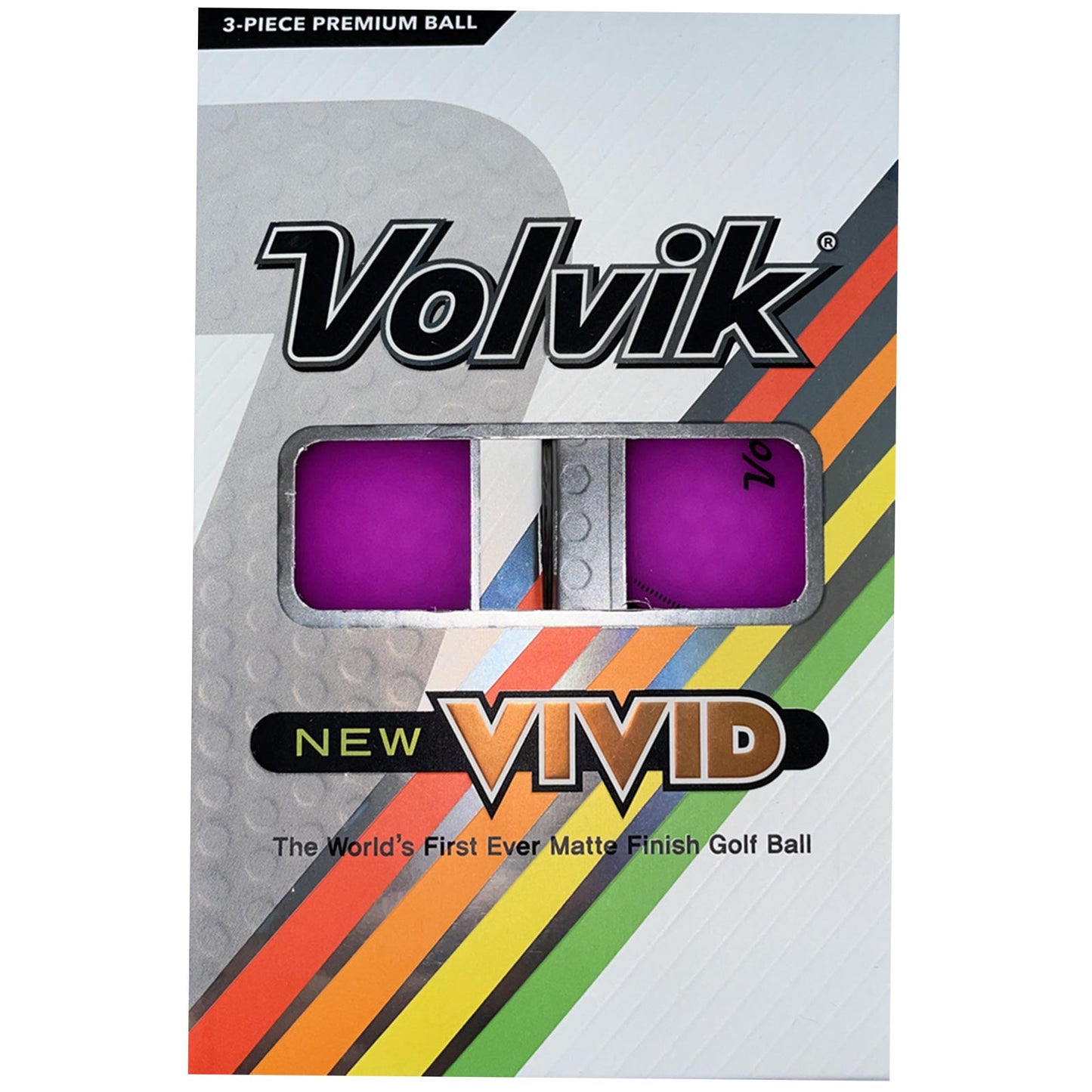 Volvik Vivid 3 Lines Alignment Golf Balls