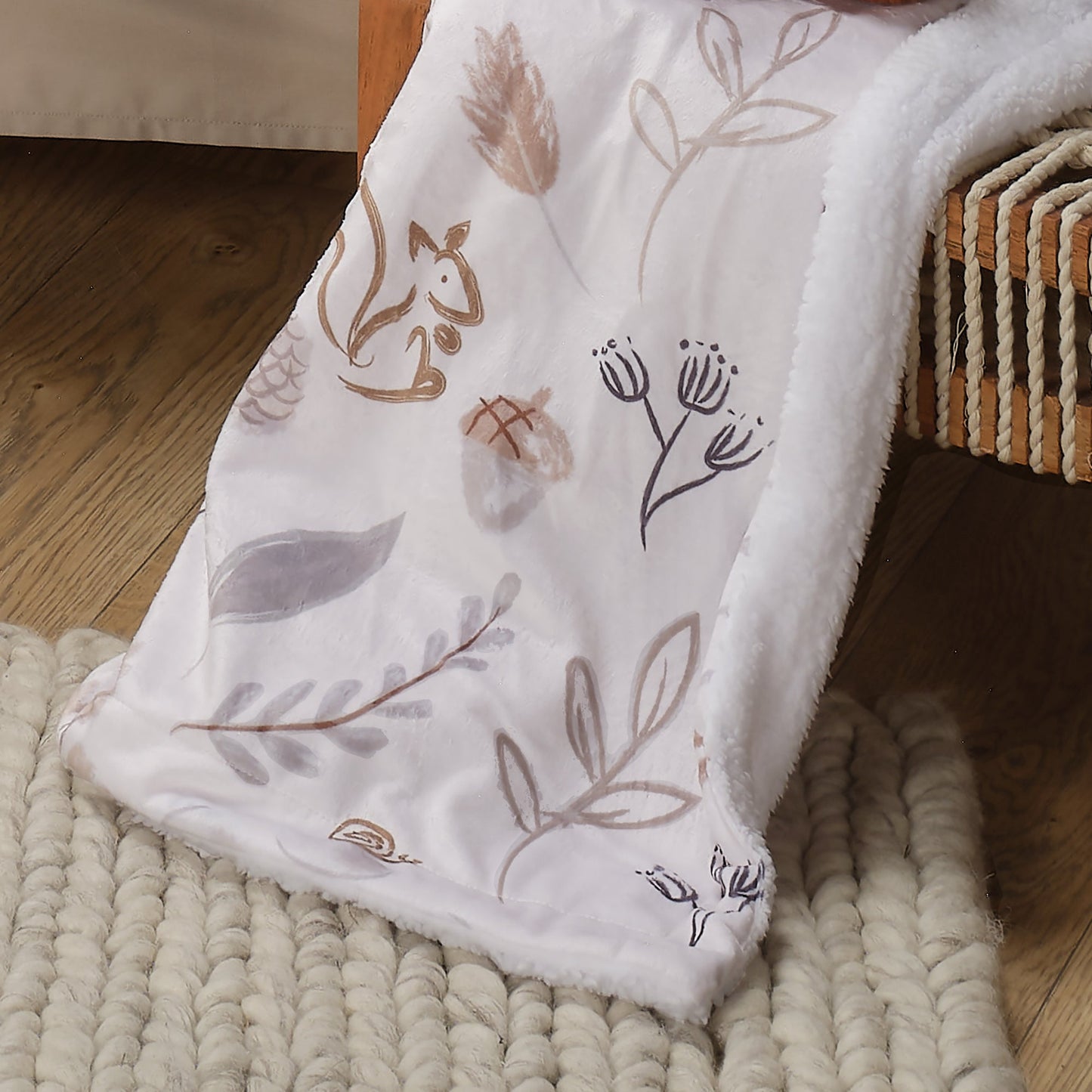 Treetop Fox Baby Blanket