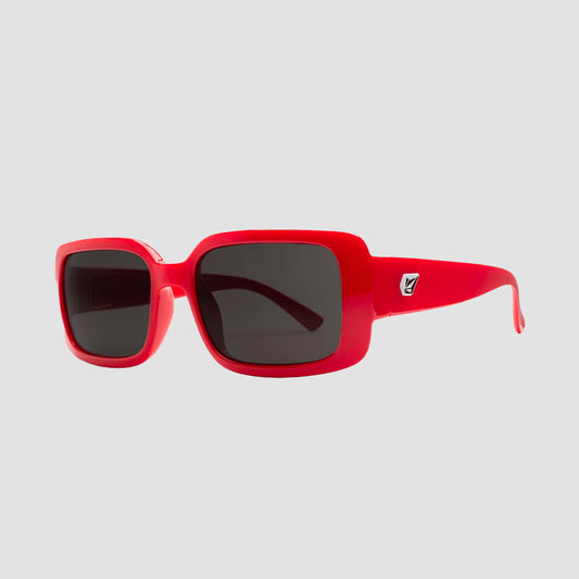 Volcom True Sunglasses Gloss Red/Grey - Unisex