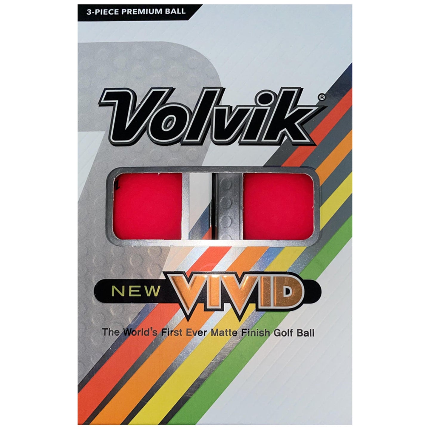 Volvik Vivid 3 Lines Alignment Golf Balls